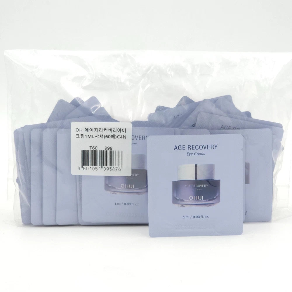 O HUI Age Recovery Eye Cream 1ml x 60pcs Anti Wrinkle Firming Elastic K-Beauty