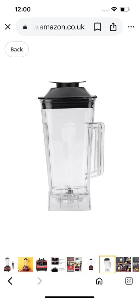 Commercial Food Blender Heavy Duty Kitchen Mixer Milkshake Smoothie