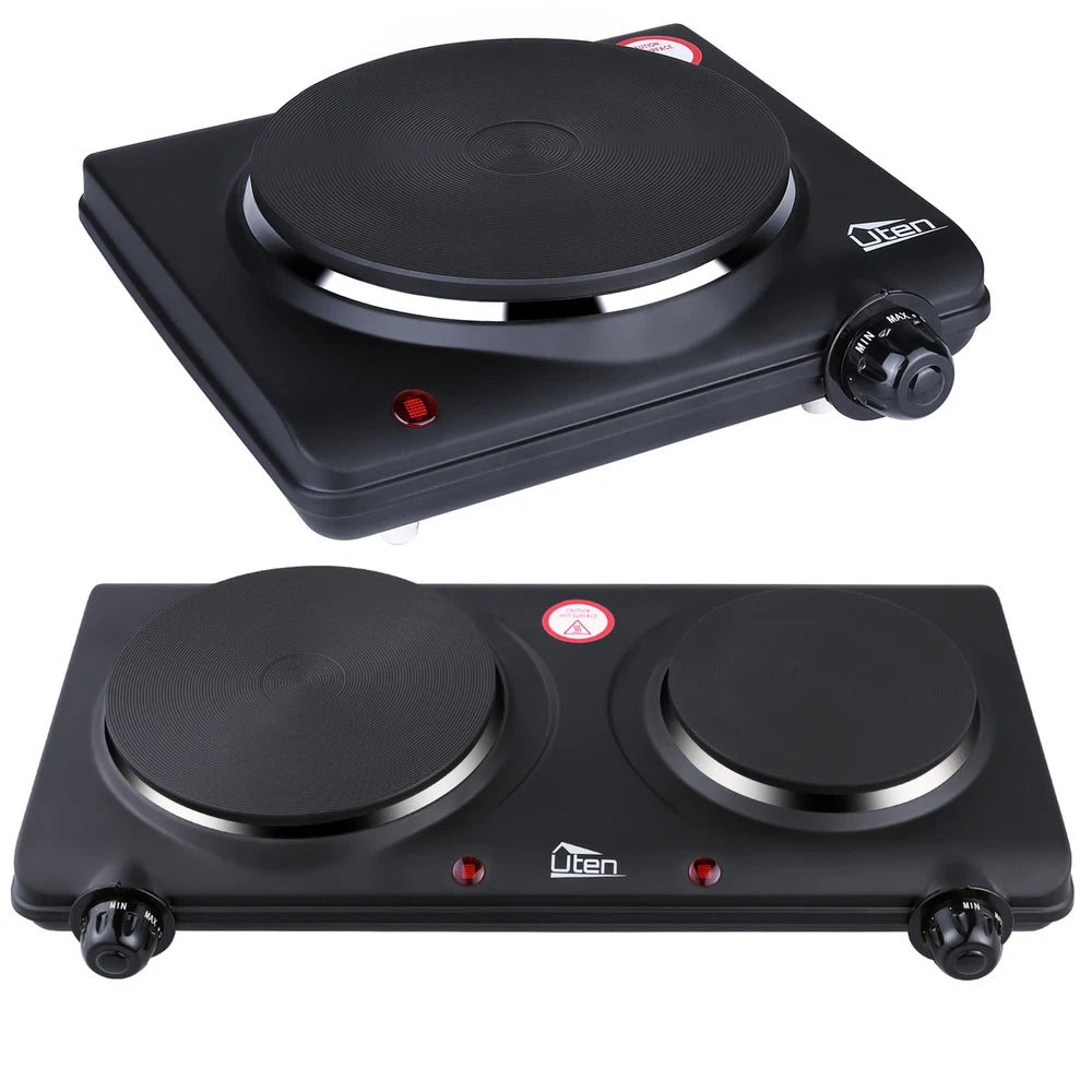 New Electric Hot Plate Portable Single Double Table Top Cooker Kitchen Hob Stove