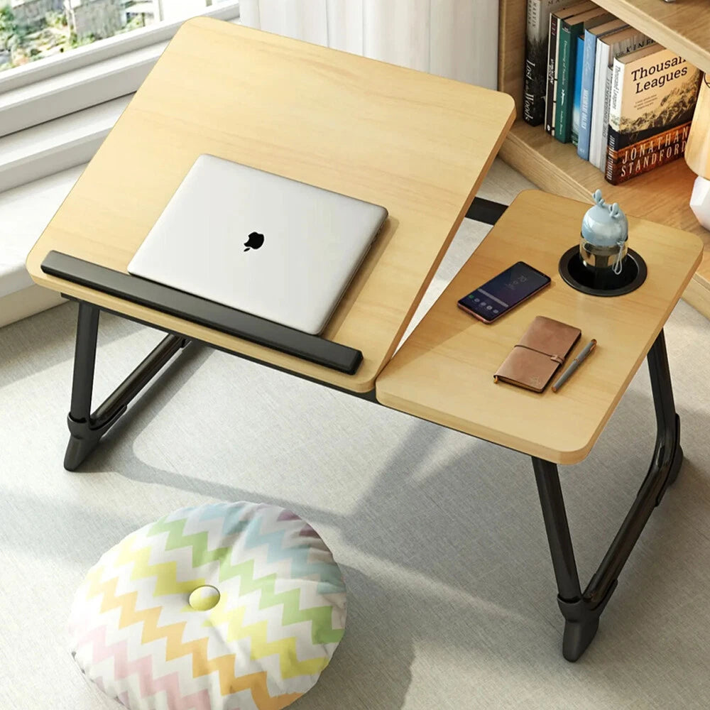 Folding Laptop Table Stand Bed Tray Sofa Lap Portable Notebook Desk Breakfast UK