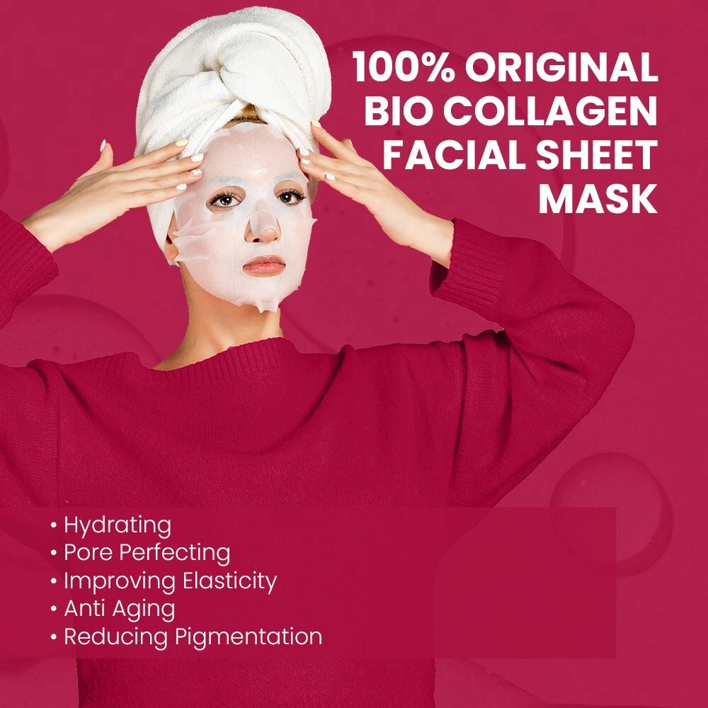 4x Bio Collagen Real Deep Face Mask Anti Age Wrinkle Skin Care Firming Hydrating