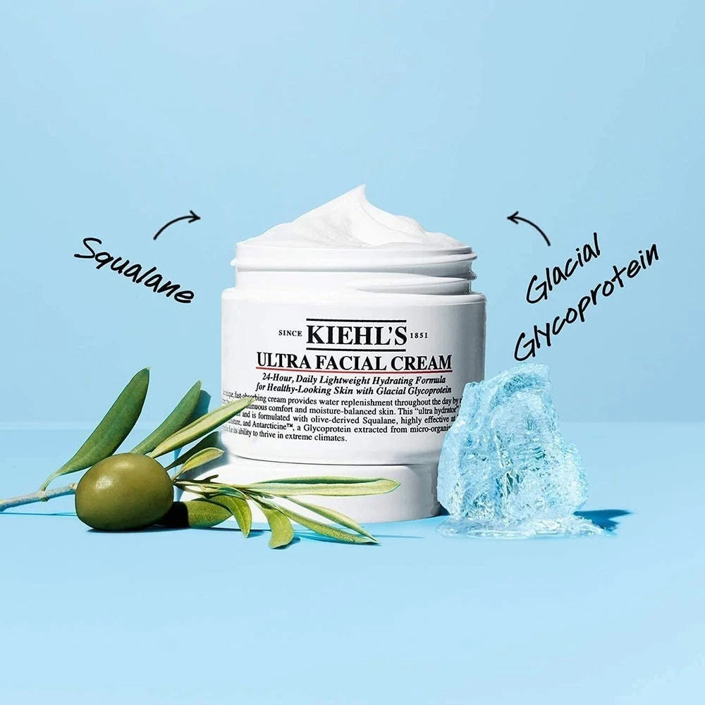 Kiehls 125ml Ultra Facial Cream Skincare Moisturiser Hydrating Deep Cleaning