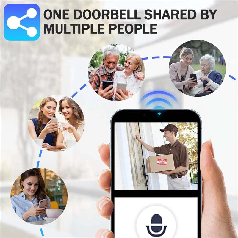 Wireless WiFi Video Smart Doorbell Phone Security Camera Door Bell RING Intercom