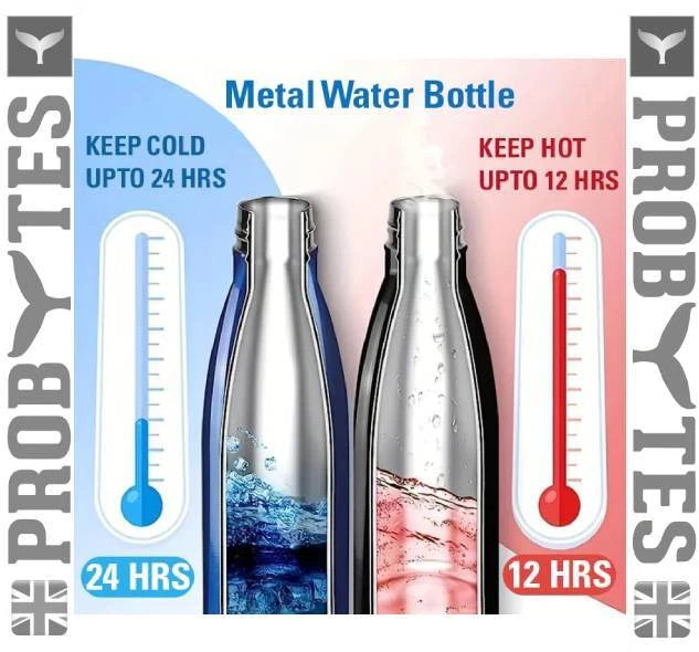 Stainless Steel Water Bottle Double Wall Vacuum Insulated Thermal Flask Sports