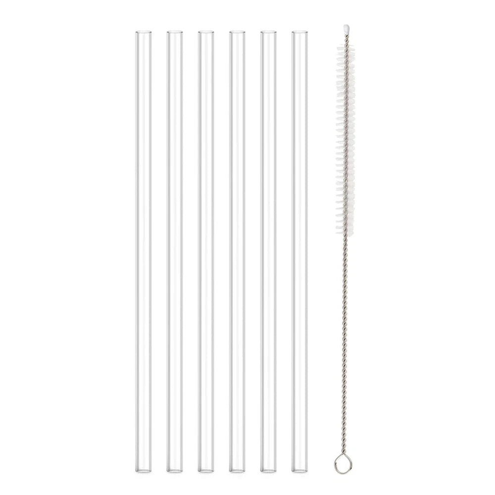 For Stanley Cup 40oz Replacement Straw Reusable Long Straws with Cleaning Brush