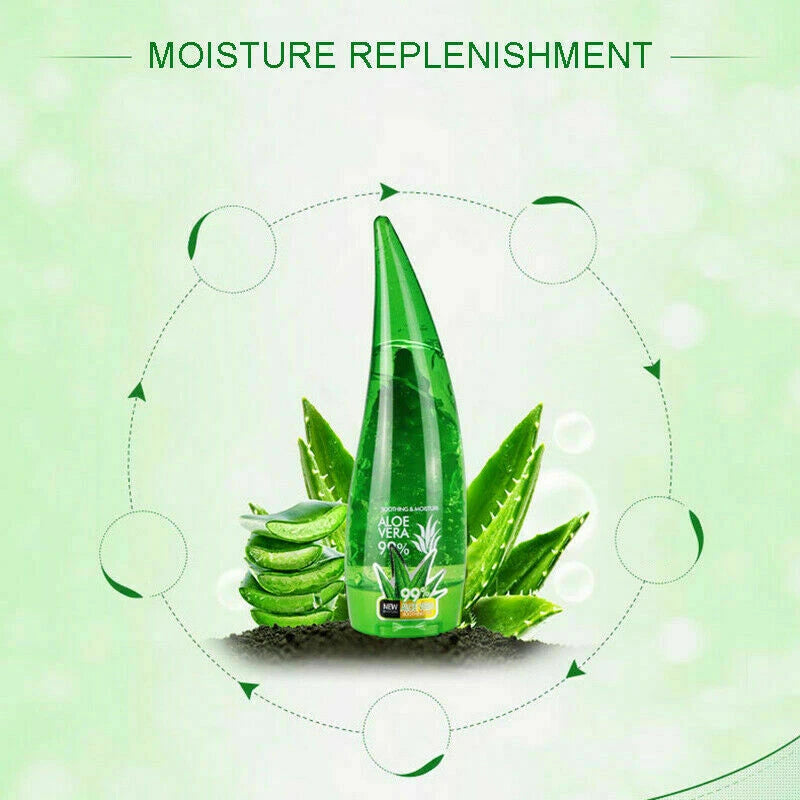 100% Pure Natural Aloe Vera Gel Soothing Anti Pimple Moisturizing Skin Cream