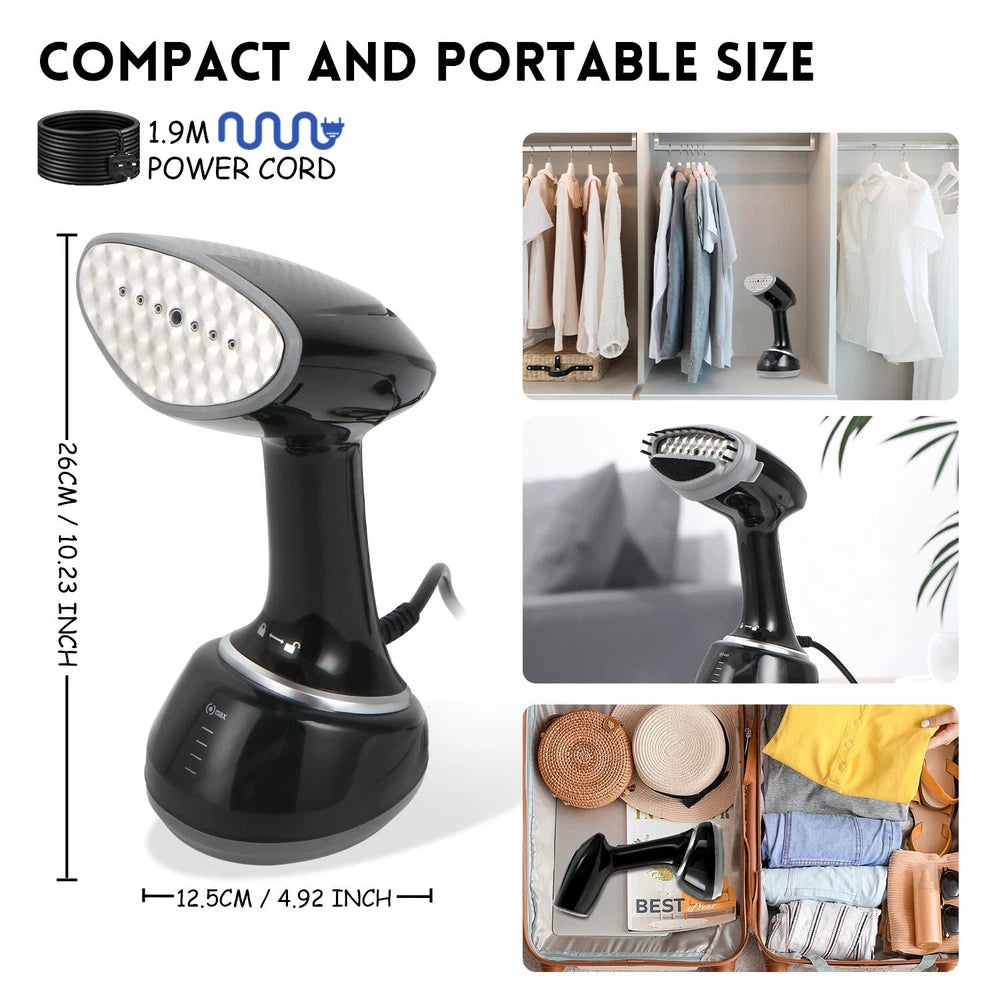 Portable Handheld Garment Clothes Steamer Travel Steam Iron Heat Fast UK.