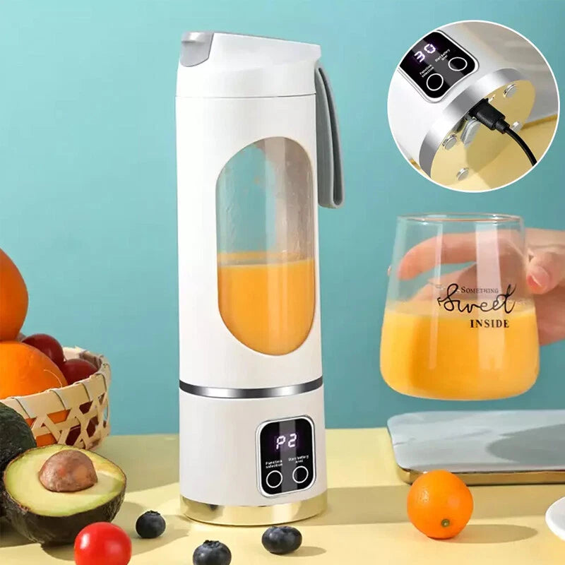 450ml Portable USB Rechargeable Juicer Cup Electric Mixer Blender Smoothie Maker