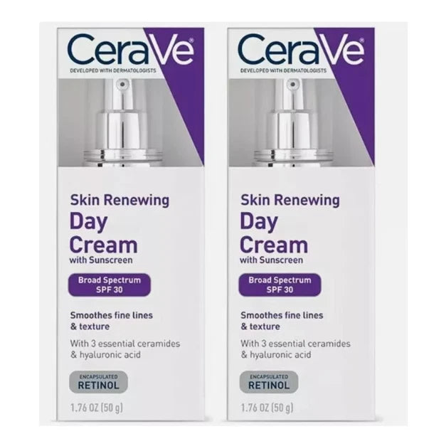 2x Cerave Skin Renew Day Cream, SPF 30,  (1.76oz)