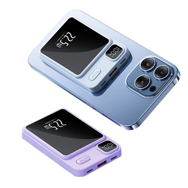 3000000mAh Power Bank Magnetic Battery Pack Wireless Charger for iPhone 15/14/13