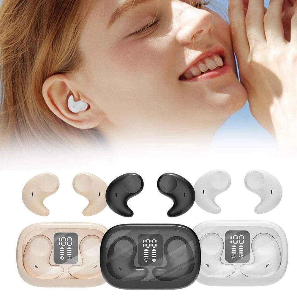 Wireless Bluetooth Earbuds Invisible Sleep Earphones Noise Cancelling Headphones