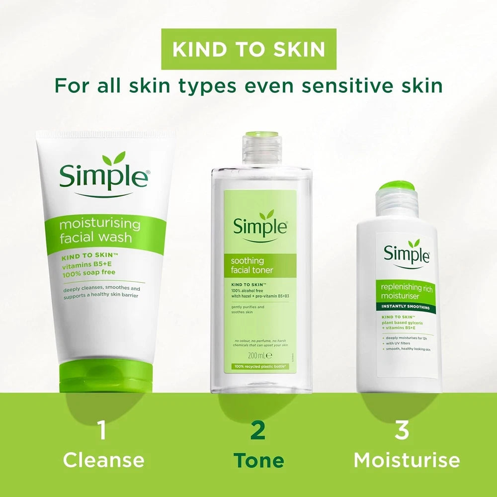 Simple Kind to Skin Facial Care Products