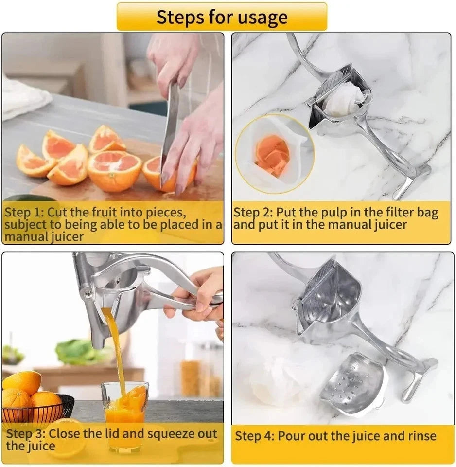 Manual Aluminum Hand Juicer Squeezer for Pomegranate Orange Lemon