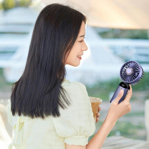 USB Rechargeable Mini Hand-held Fan Portable Folding Desk Fan Cooler Cooling