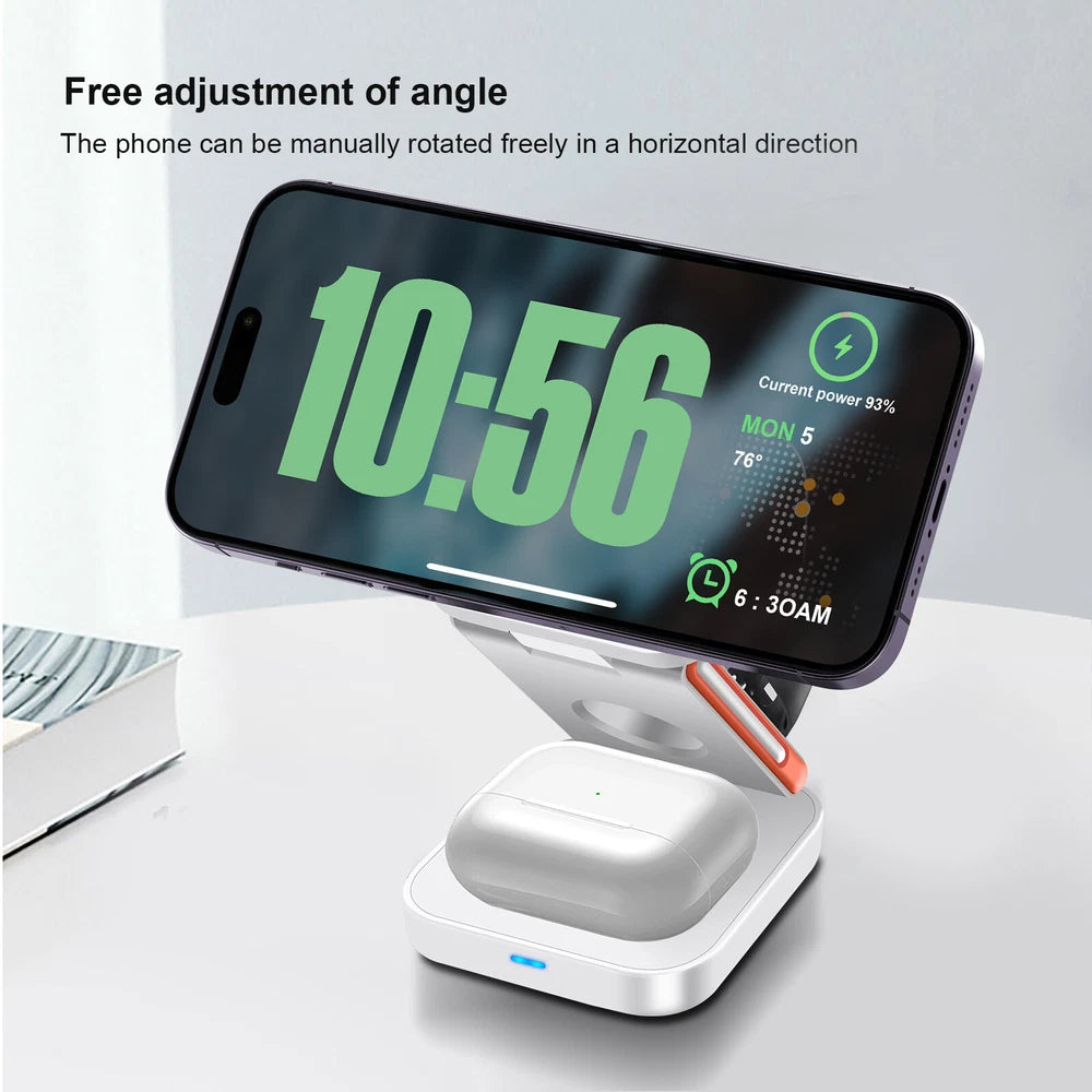 Wireless Charger Dock 3in1 Fast Charging Station For Apple Watch iPhone 16 15 14