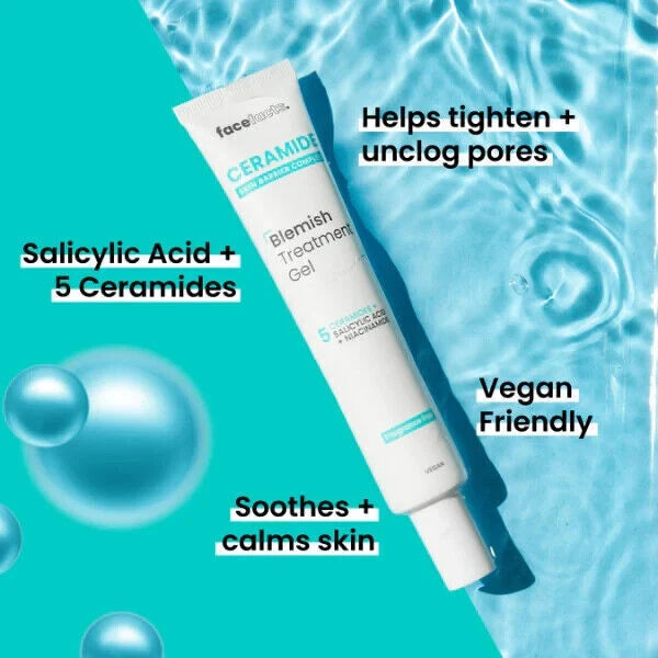 Face Facts Ceramide Skin Barrier Complex Blemish Treatment Gel - 50ml Vegan X 1