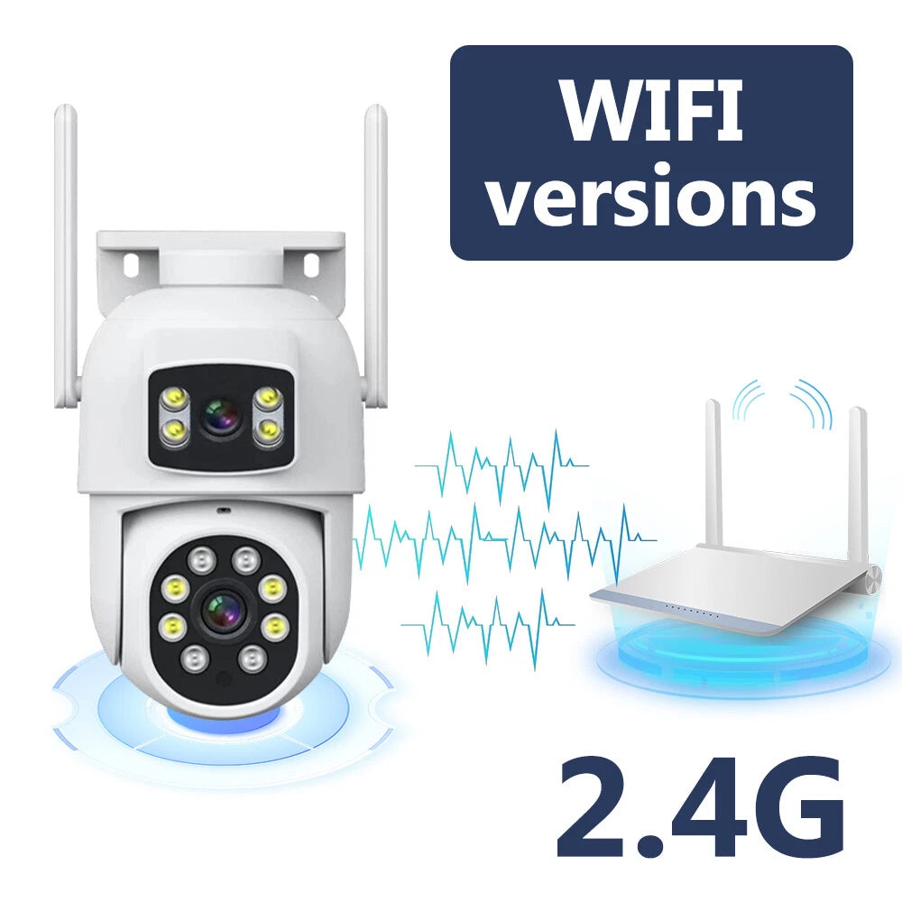 Wireless 4K IP Camera WIFI Outdoor CCTV HD PTZ Smart Home Security IR Cam 8MP