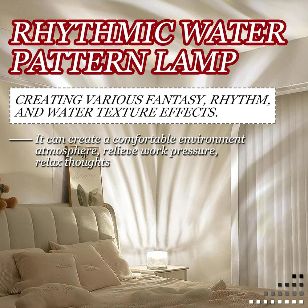 RGB Cube Northern Lights 16 Colour Aurora Projector Lamp Ocean Wave Night Lights