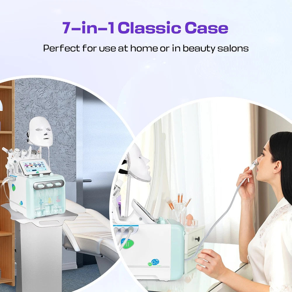 6/7 in 1 Hydra Water Facial Cleaner Aqua Peel Hydro Dermabrasion Beauty Machine