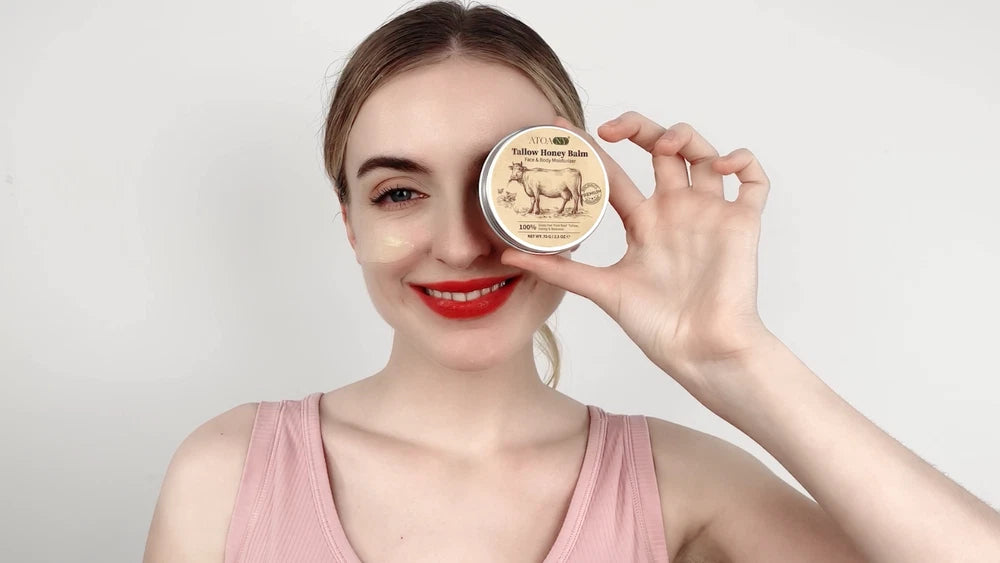 Whipped Tallow Honey Balm, Tallow Balm, Beef Tallow Face Cream, Grass Fed Beef T