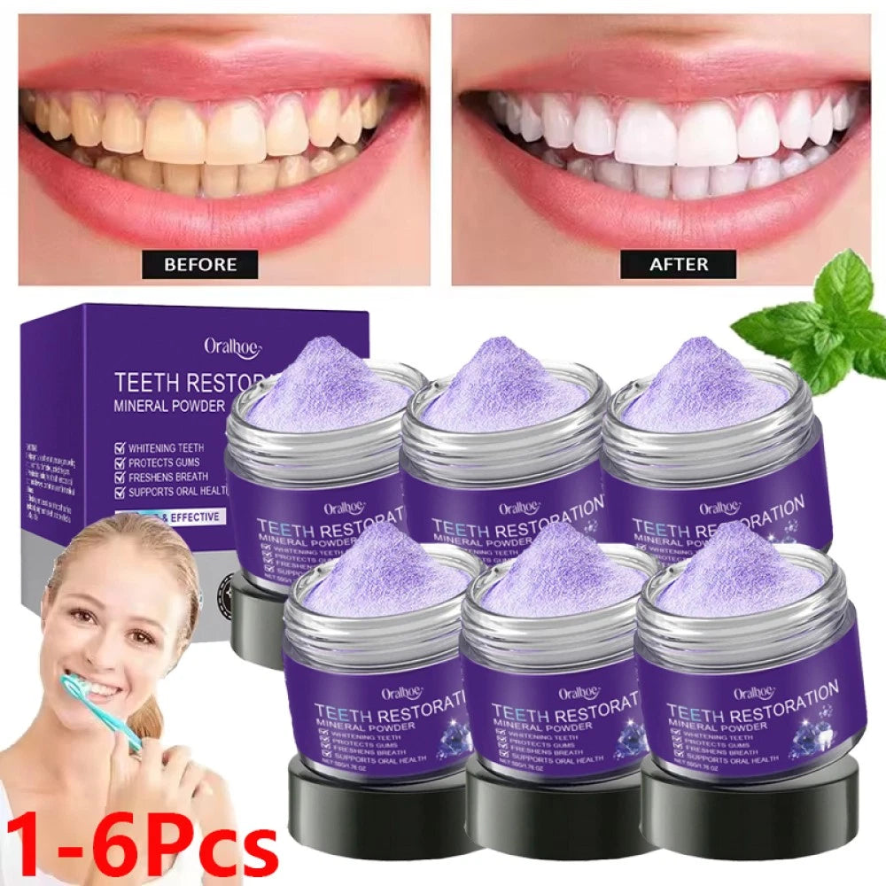 6-1X Teeth Restoration Mineral Powder, Effective in Strengthening Teeth and Gums