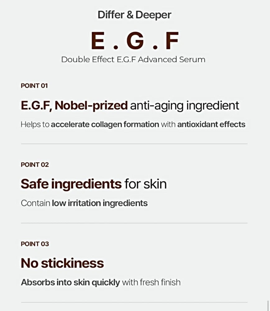 Golden Snail Mucin/EG Serum-Differ & Deeper-K-Beauty–Anti-Wrinkle,Blemish Repair