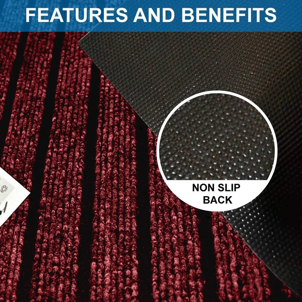 Door Mats Indoor Washable Dirt Trappers Non Slip Heavy Duty Entrance Runner Rug