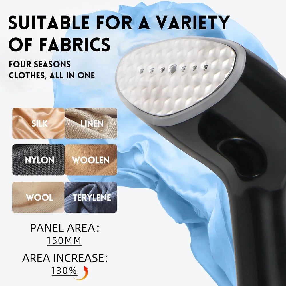 Portable Handheld Garment Clothes Steamer Travel Steam Iron Heat Fast UK.