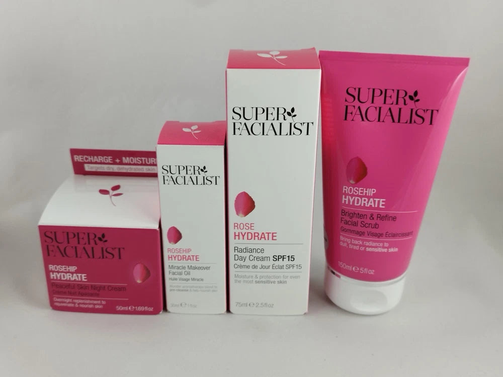 Super facialist Products, Rosehip,vitamin C,Face Cream,Face Scrub,Wash, Cleanser