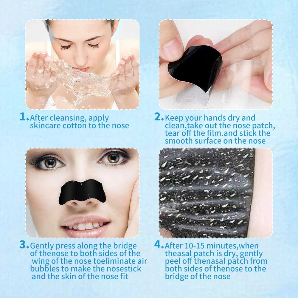 ✅10pcs Nose Pore Strips Blackhead Removal Unclog Pores Smooth Deep Cleansing NEW