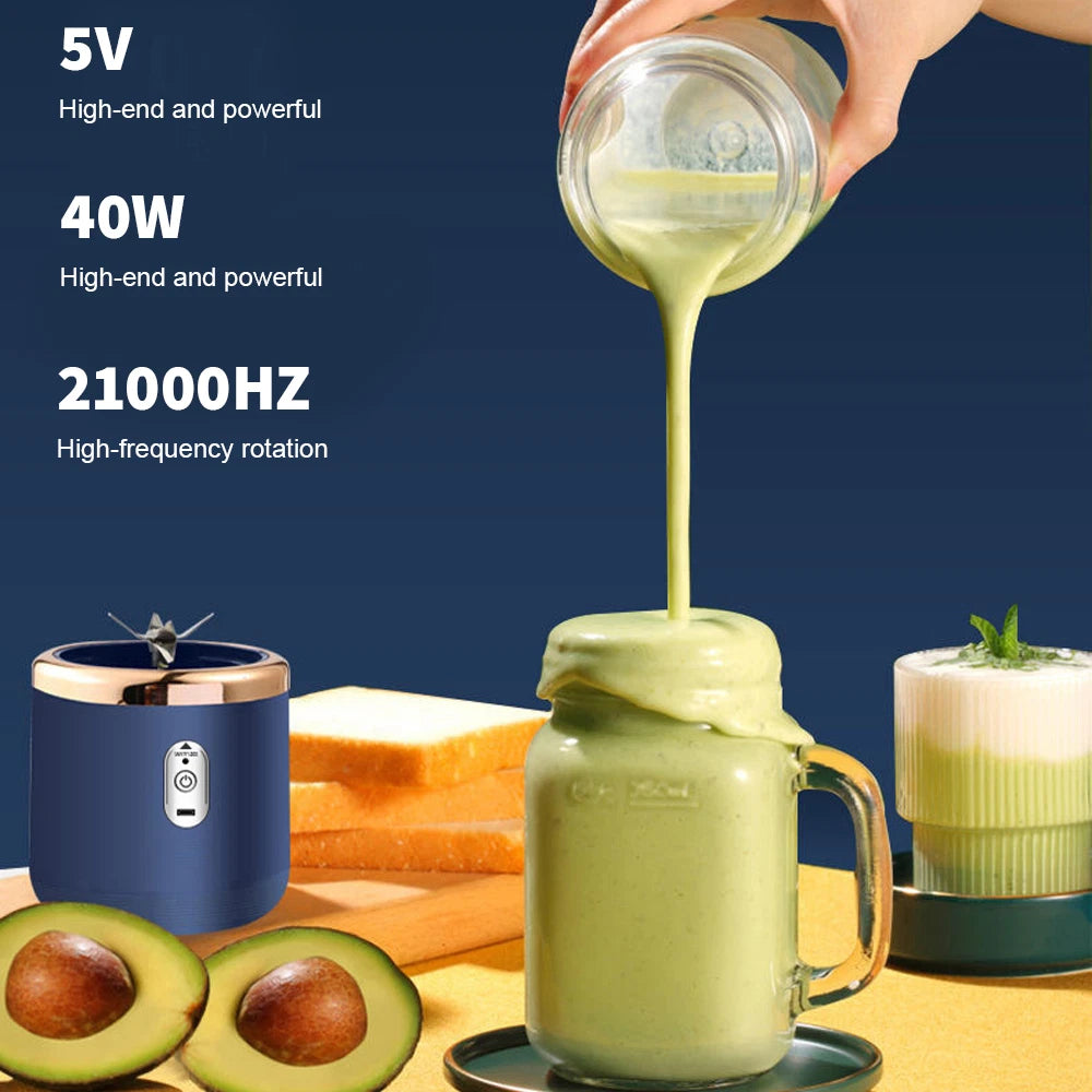 400ML Electric Juice Maker Portable Blender Smoothie Mini Juicer Fruit Machine