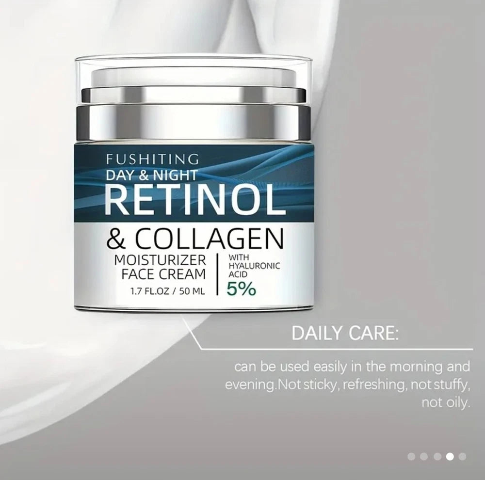 Retinol Collagen for Face with 5%Hyaluronic Acid, Face Cream With Collagen Cream
