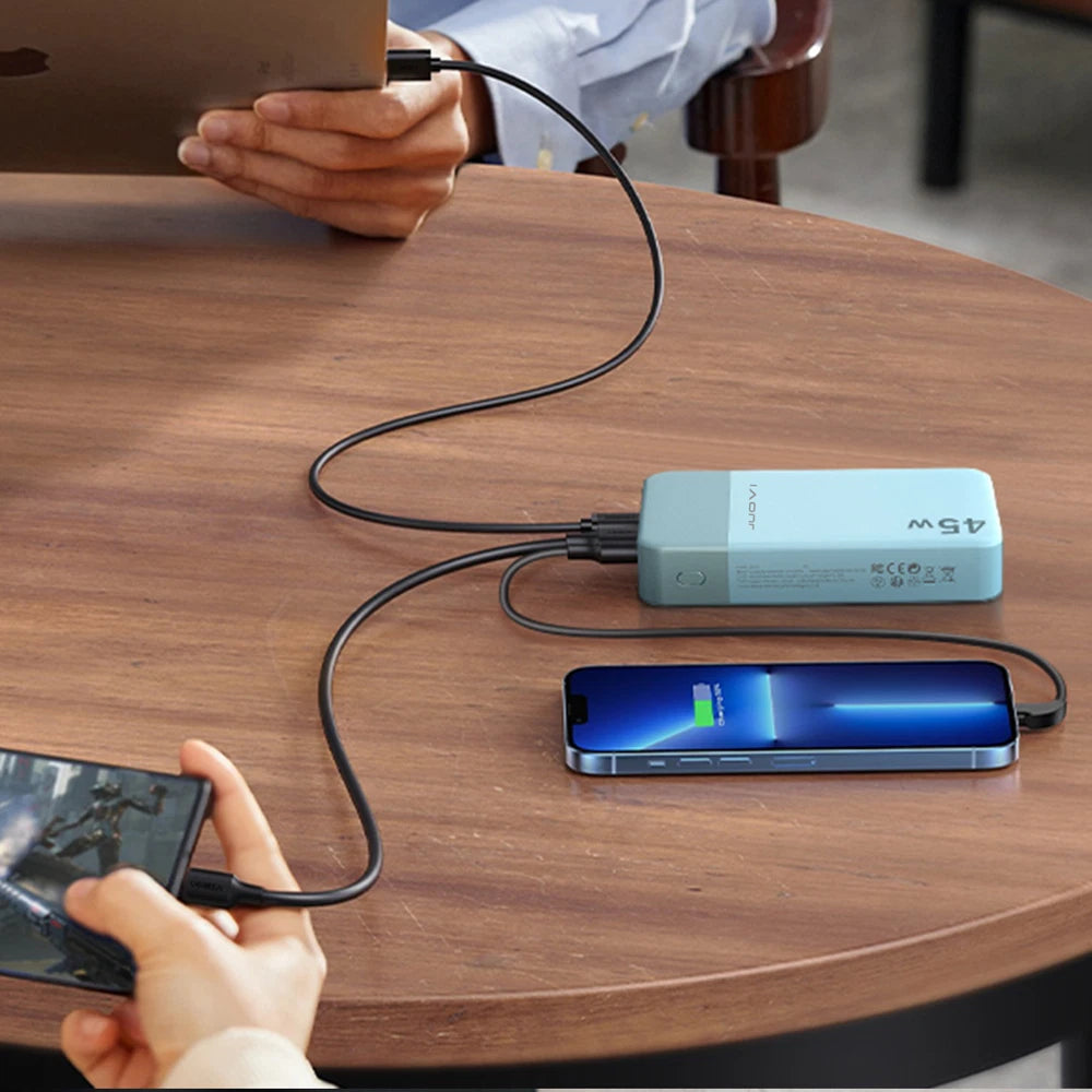Power Bank 20000mAh 45W PD3.0 Charger External Battery Backup For Mobile Phone