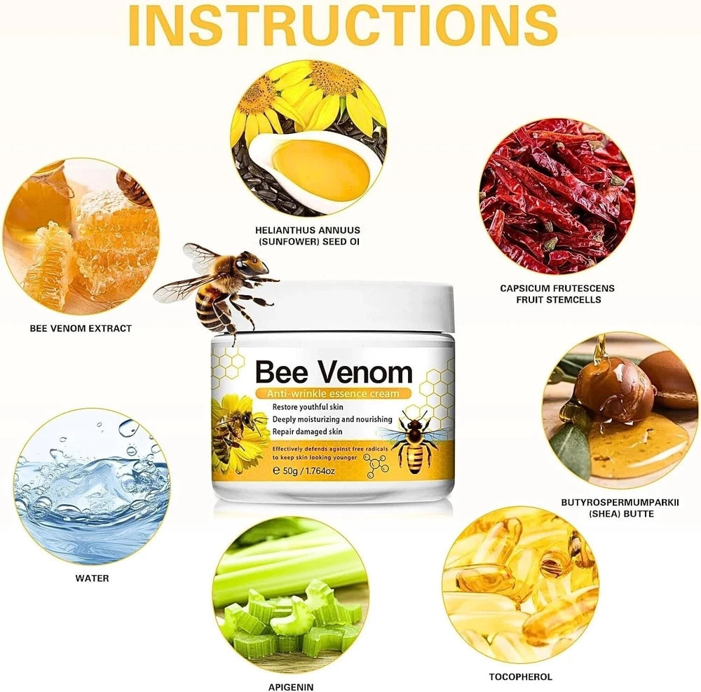 Bee Venom Anti Wrinkle Face Cream, Bee Venom Cream, Day And Night Moisturiser