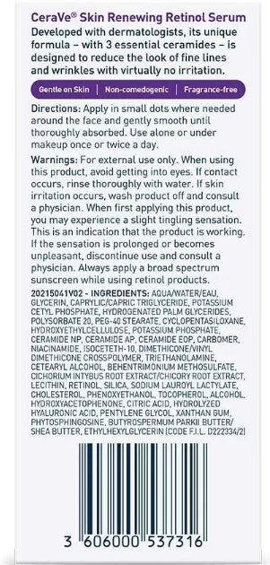 2X CeraVe Skin Renewing Retinol Resurfacing Hydrating Acid Serum Cream 30ml UK