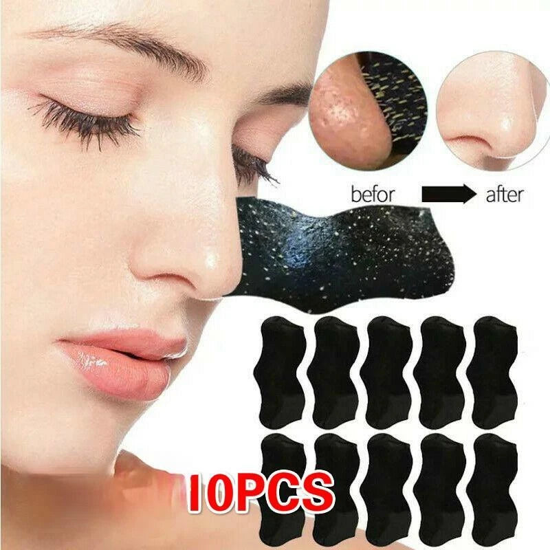 10pcs Nose Pore Strips Blackhead Removal Unclog Pores Smooth Deep Cleansing NEW