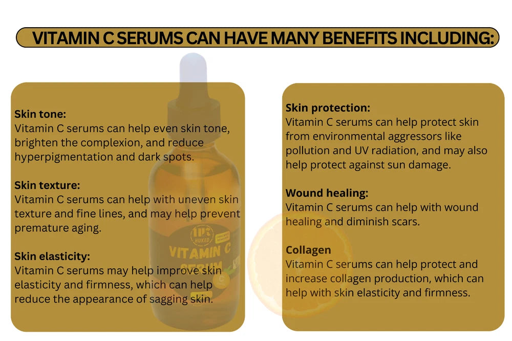 Vitamin C Serum with Hyaluronic Acid - Anti-Aging/Anti-Wrinkle, 60ml -UK