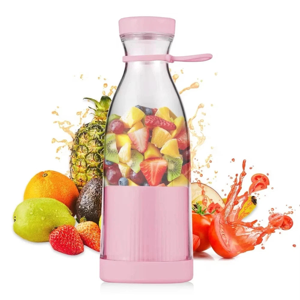 Mini Portable Blender for Smoothies & Shakes – USB Rechargeable Juicer Cup 450 M