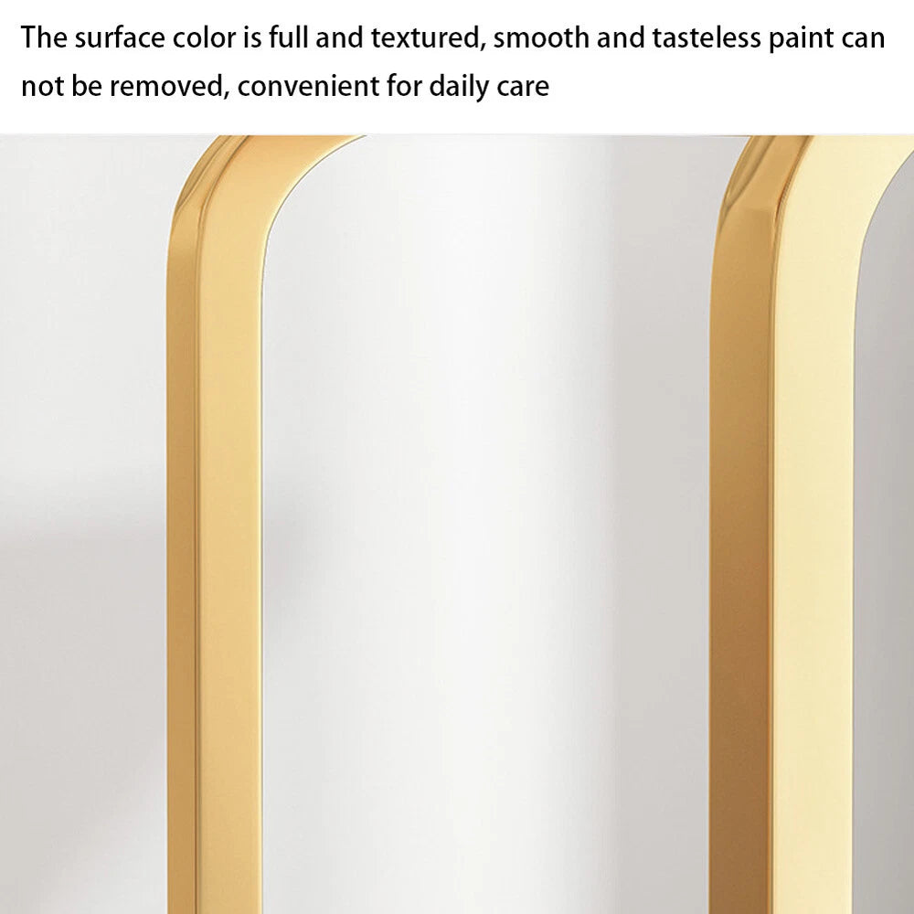 C-Shaped Compact Sofa Side End Table Coffee Laptop Table Living Room W/ Wheels