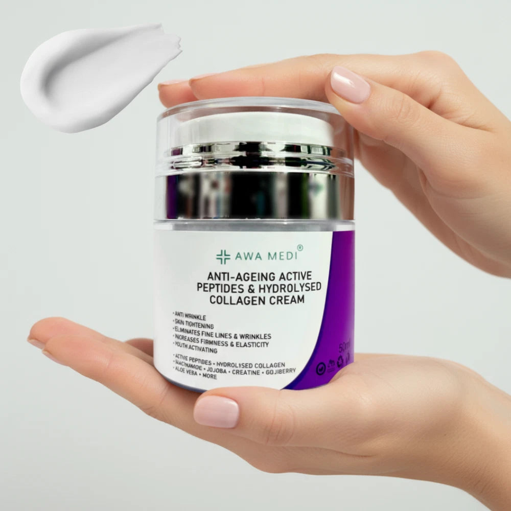 MARINE COLLAGEN CREAM GHK-Cu PEPTIDE ANTI-AGEING ANTI-WRINKLE FACE CREAM BUNDLE