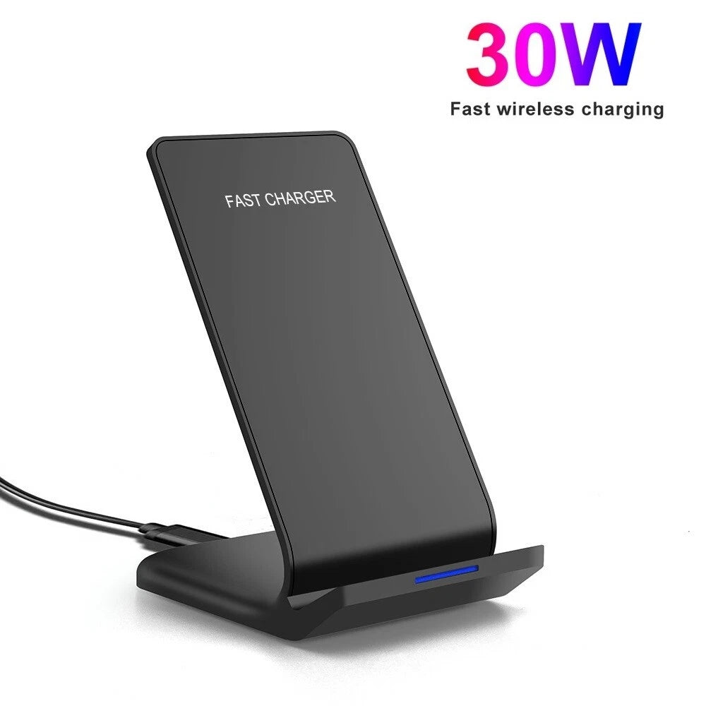 30W Wireless Charger Fast Charging Dock For Apple iPhone 16 15 Pro Samsung S24+