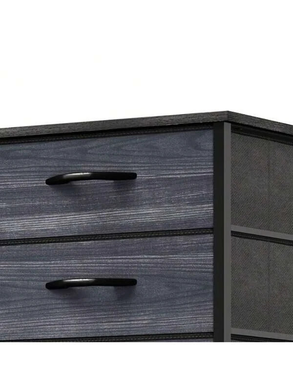 Chest of Drawers Bedroom Furniture Storage Bedside Cabinet 5 Fabric Drawer