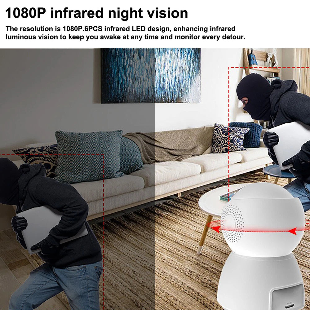 5G 1080P IP Camera Wireless WIFI Indoor CCTV HD PTZ Smart Home Security IR Cam