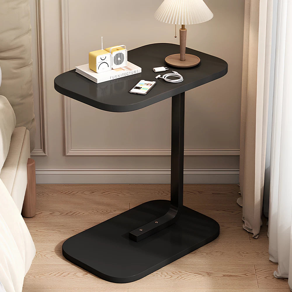 C-Shaped Compact Sofa Side End Table Coffee Laptop Table Living Room Bedroom UK