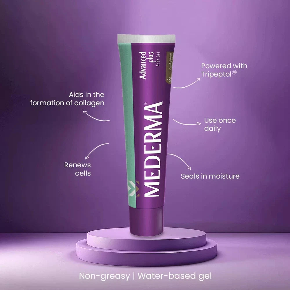 MEDERMA ADVANCED PLUS SCAR GEL 10g FOR SCARS & MARKS | SCAR SPOTS REMOVAL
