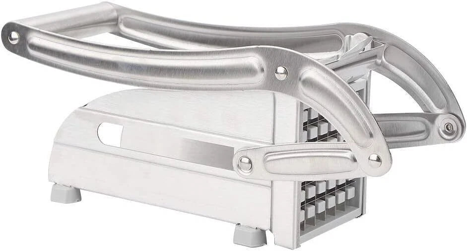 Potato Chipper Chip Chopper Cutter Slicer Maker & 2 Steel Edges French Fries UK