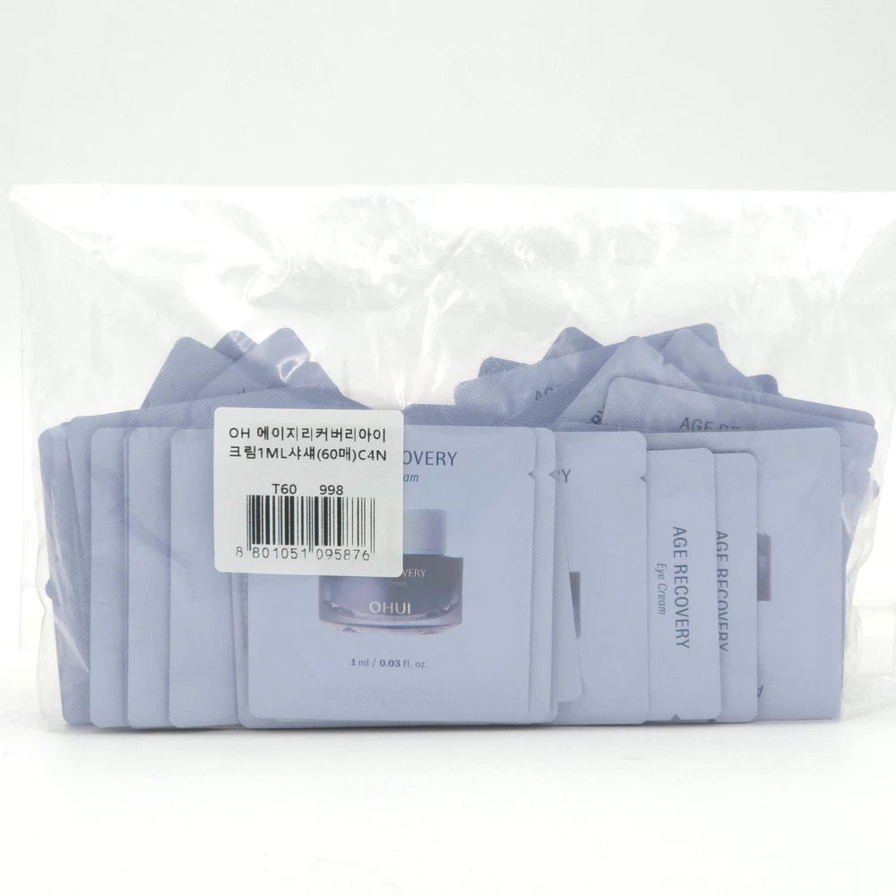 O HUI Age Recovery Eye Cream 1ml x 60pcs Anti Wrinkle Firming Elastic K-Beauty