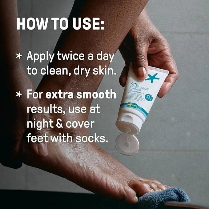 CCS Foot Care Cream 175ml For Dry Skin/Cracked Heels, Moisturing, Effective