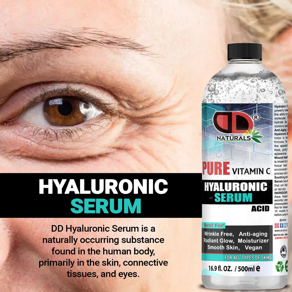 DD Hyaluronic Acid Serum Hydrating Anti Ageing Wrinkle Plumping Vitamin C