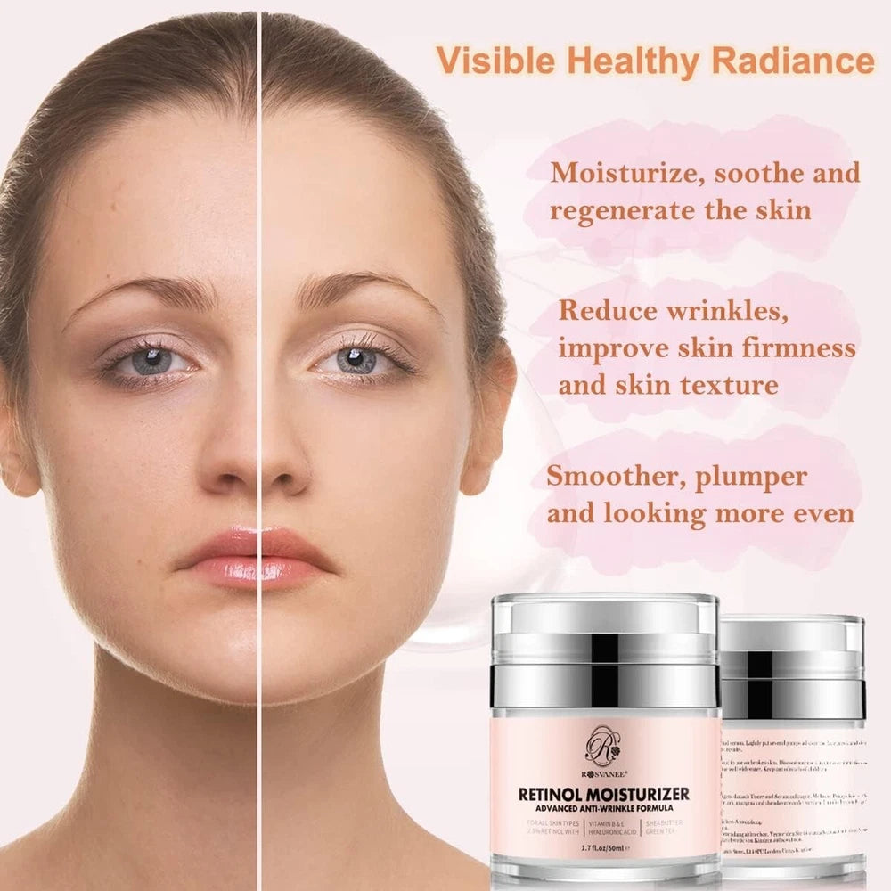 ROSVANEE Retinol Moisturizer Anti Aging Cream for Face, Neck and Eye with 2.5%..